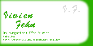 vivien fehn business card